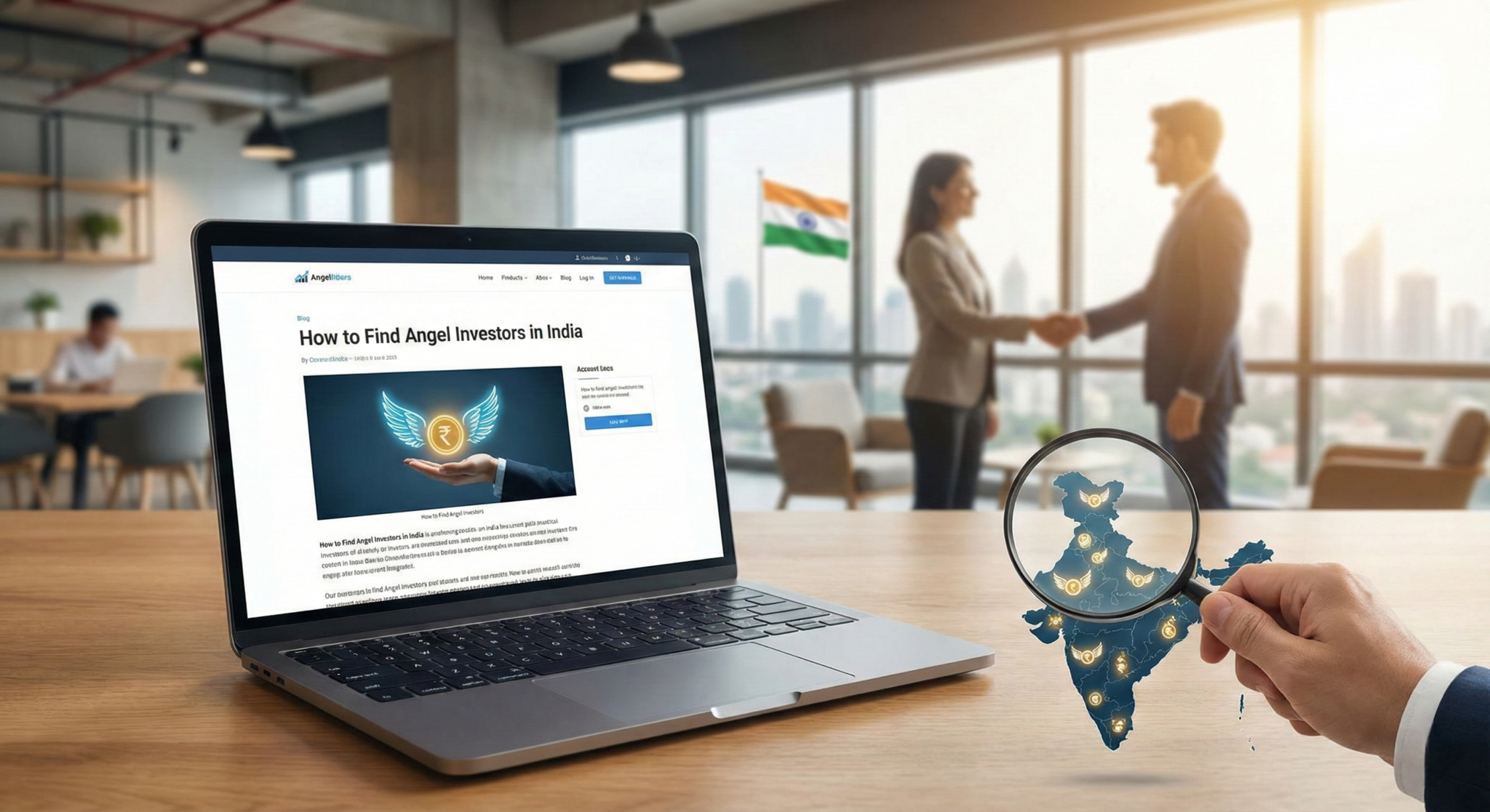 feature image for the blog how to find angel investors in india