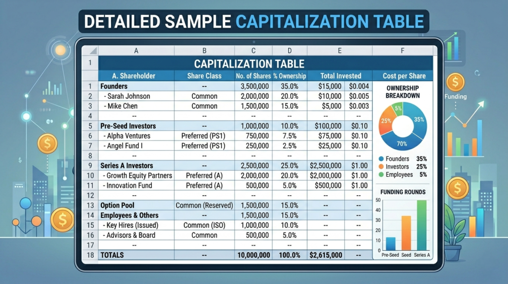 sample cap table